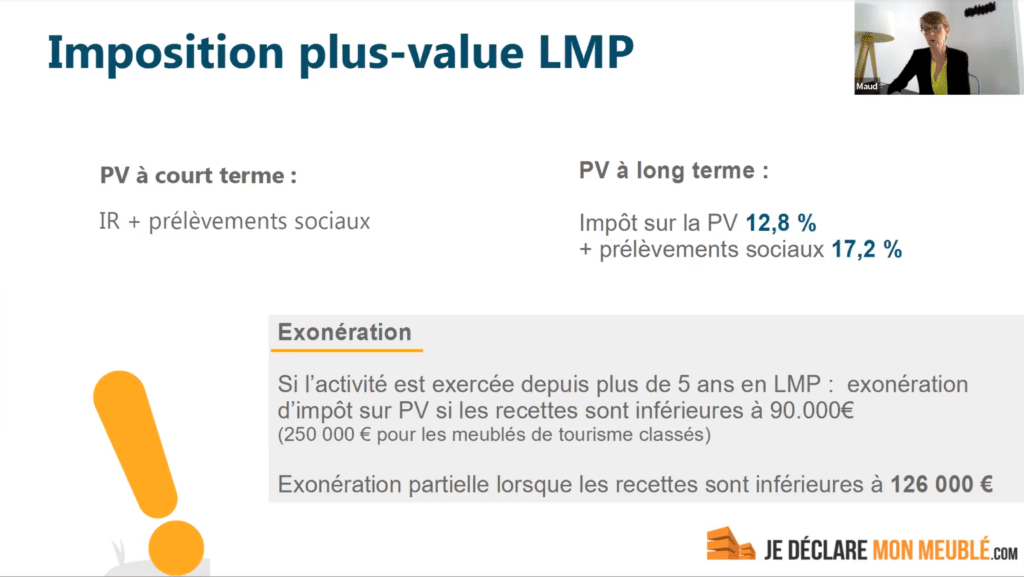 imposition plus value LMP