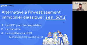 webinaire investir en SCPI depuis l'étranger